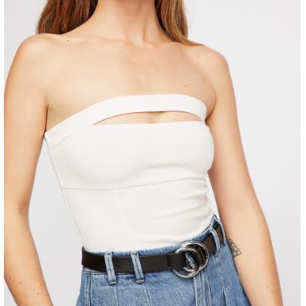 White Free People Tube Top
